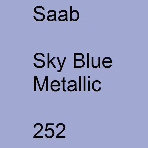 Saab, Sky Blue Metallic, 252.